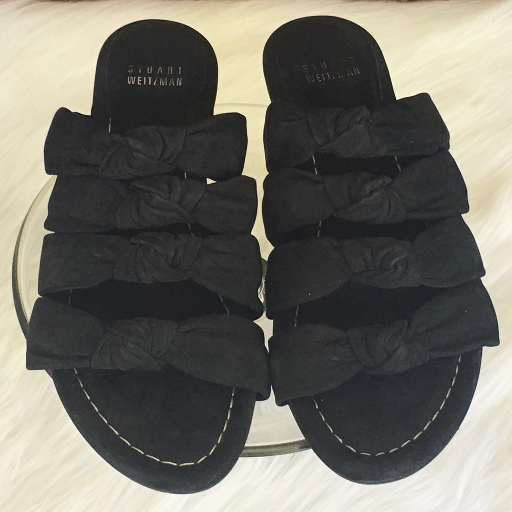 Stuart weitzman knotted suede sandal